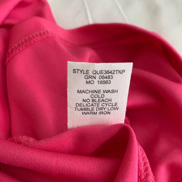 Figueroa and Flower Top Petite Medium 1/2 Sleeve Pink Floral Removable Cami NWT - Picture 10 of 12